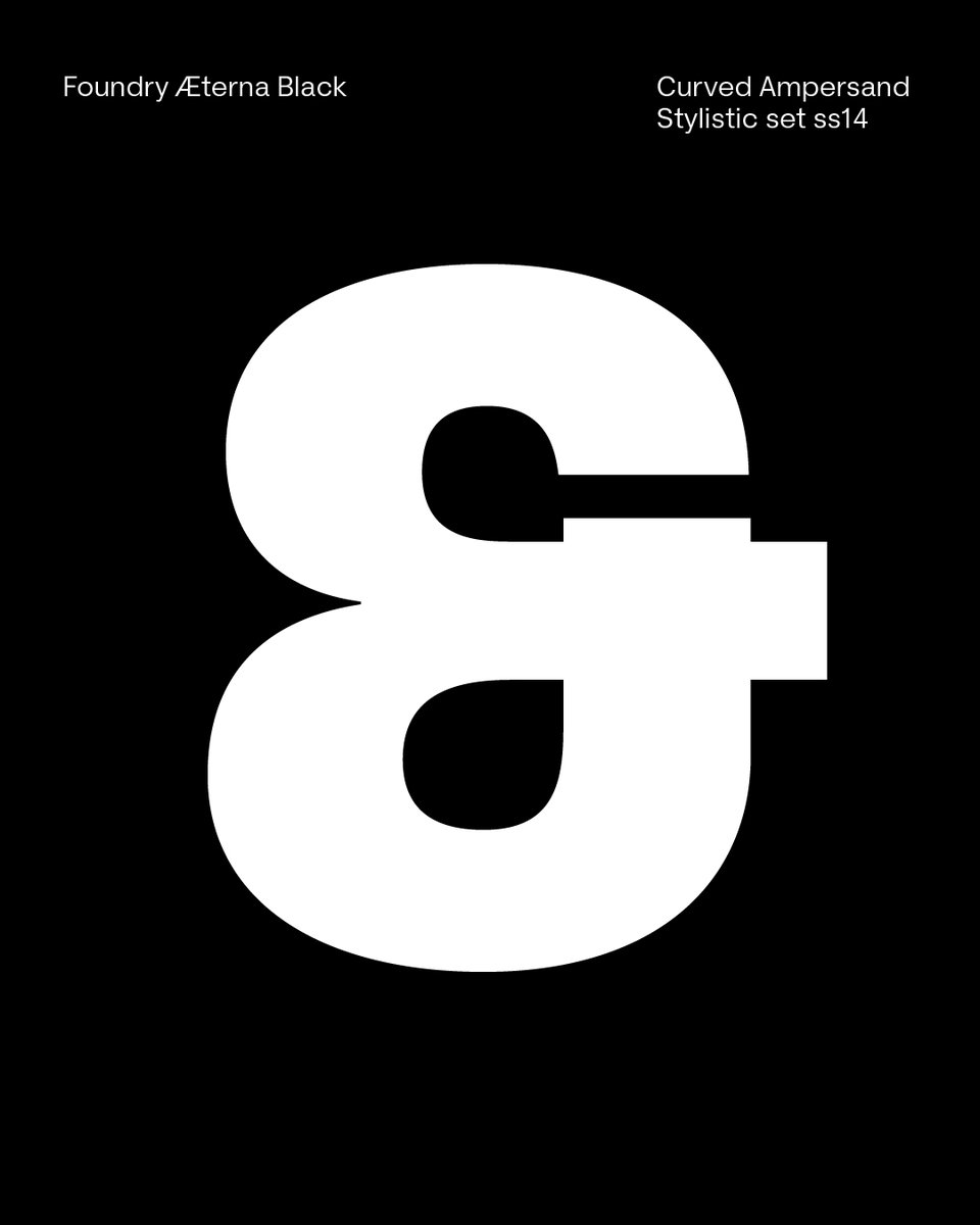 TheFoundryTypes's tweet image. 🚨 Introducing Foundry Æterna 🚨 a new Neo-Grotesk 🚨

✨ 3 Ampersand styles
✨ 18 Styles + Symbol Set
✨ Modernist clarity and neutrality, refined with contemporary detail
✨ OTF. TTF. WOFF. WOFF2., Variable fonts and Try/Buy options

Get 25% off Æterna using the AETERNA25 code
