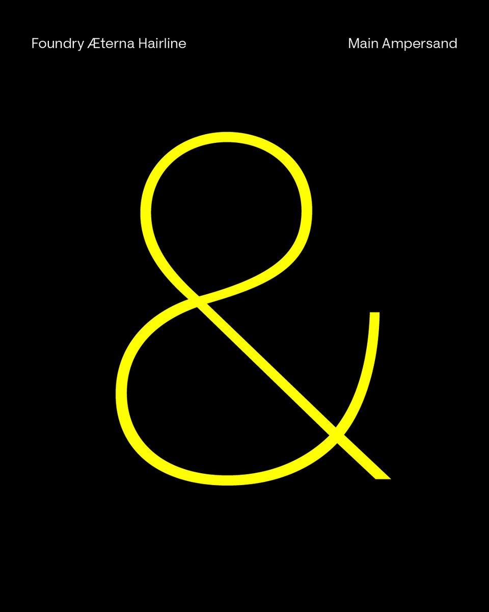 TheFoundryTypes's tweet image. 🚨 Introducing Foundry Æterna 🚨 a new Neo-Grotesk 🚨

✨ 3 Ampersand styles
✨ 18 Styles + Symbol Set
✨ Modernist clarity and neutrality, refined with contemporary detail
✨ OTF. TTF. WOFF. WOFF2., Variable fonts and Try/Buy options

Get 25% off Æterna using the AETERNA25 code