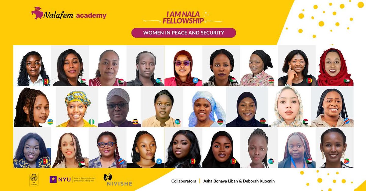 amb_asha's tweet photo. Finding Power on the Margins! ✨
Honored to lead a masterclass with @_Nalafem under the #IamNala Fellowship on Women in  Peace &amp; Security.

As a young pastoralist woman, sharing my story &amp; hearing others’ was both inspiring &amp; empowering. 🌍💪🏾
#WomenPeaceSecurity #YouthVoices https://t.co/cKD02yMVpW