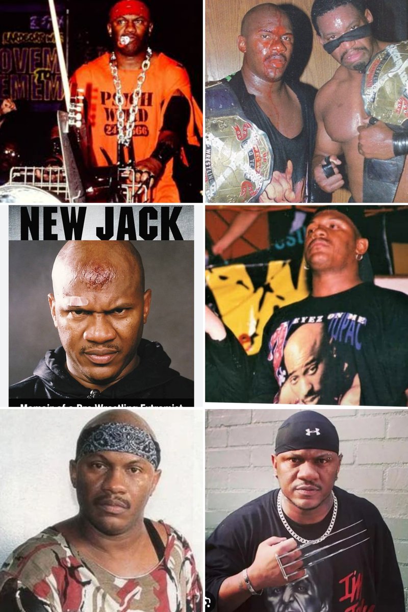 LukeCockerall's tweet photo. @TheOnlyNewJack #NewJack #MustafaSaed #JeromeYoung #ECW #TNA #TheGangstas https://t.co/Tib39gq4kL