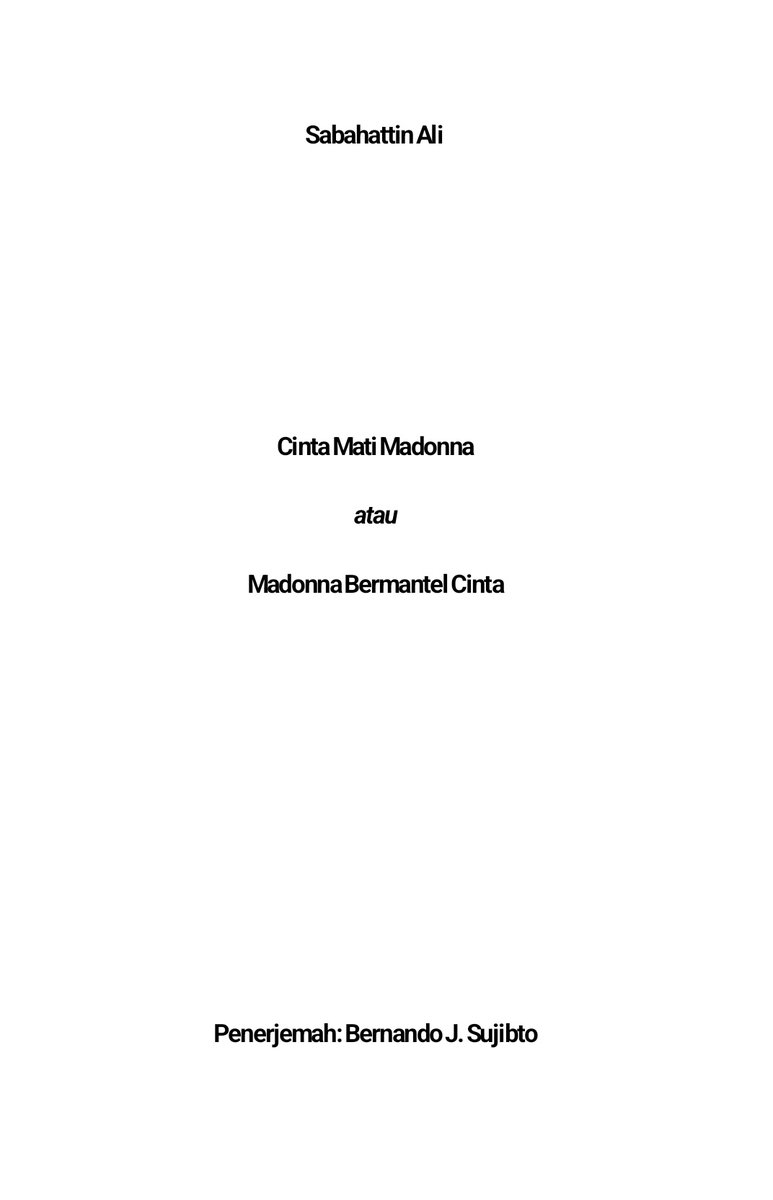 Kedai 😸 Boekoe (@kedaiboekoe) on Twitter photo Para penerjemah novel "Kurk Mantolu Madonna" karya Sabahattin Ali edi bhs. Indonesia yang akan hadir via 3 penerbit ⬇️
🔹Kakatua: Nurul Hanafi
🔹Moooi: Bernando J. Sujibto <a href="/_bje/">bernando J. sujibto 🇮🇩</a>
🔹Mizan: Murojab Nugraha
Mas Bje kasih alternatif dua judul ke Moooi agar berbeda dengan yang lain. Para penerjemah novel "Kurk Mantolu Madonna" karya Sabahattin Ali edi bhs. Indonesia yang akan hadir via 3 penerbit ⬇️
🔹Kakatua: Nurul Hanafi
🔹Moooi: Bernando J. Sujibto <a href="/_bje/">bernando J. sujibto 🇮🇩</a>
🔹Mizan: Murojab Nugraha
Mas Bje kasih alternatif dua judul ke Moooi agar berbeda dengan yang lain.