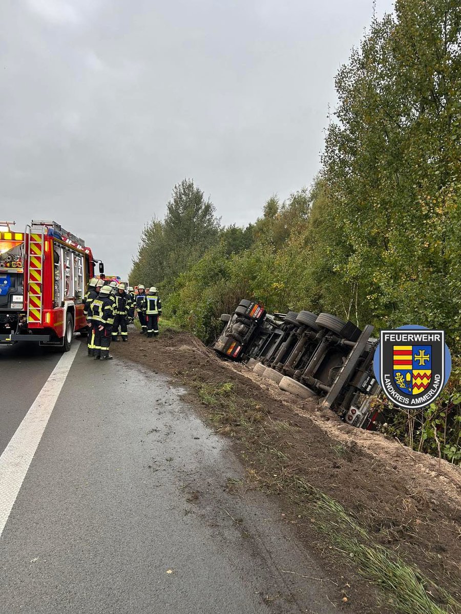 ⚠️LKW H2 -Unfall auf der A28 bei Westerstede
