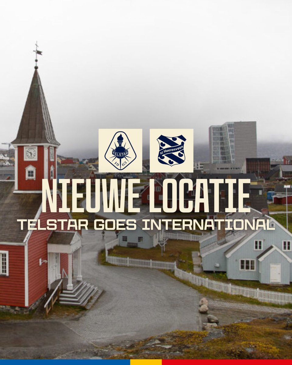 telstar1963nv's tweet image. 𝐁𝐑𝐄𝐀𝐊𝐈𝐍𝐆: Telstar - sc Heerenveen wordt niet in het BUKO Stadion gespeeld, maar in Groenland 🔥

In navolging van La Liga wil Telstar ook internationaal groeien. We richten ons op de Groenlandse markt om onze fanbase daar uit te breiden. 

Takussaagut! 😜

#WitteLeeuwen