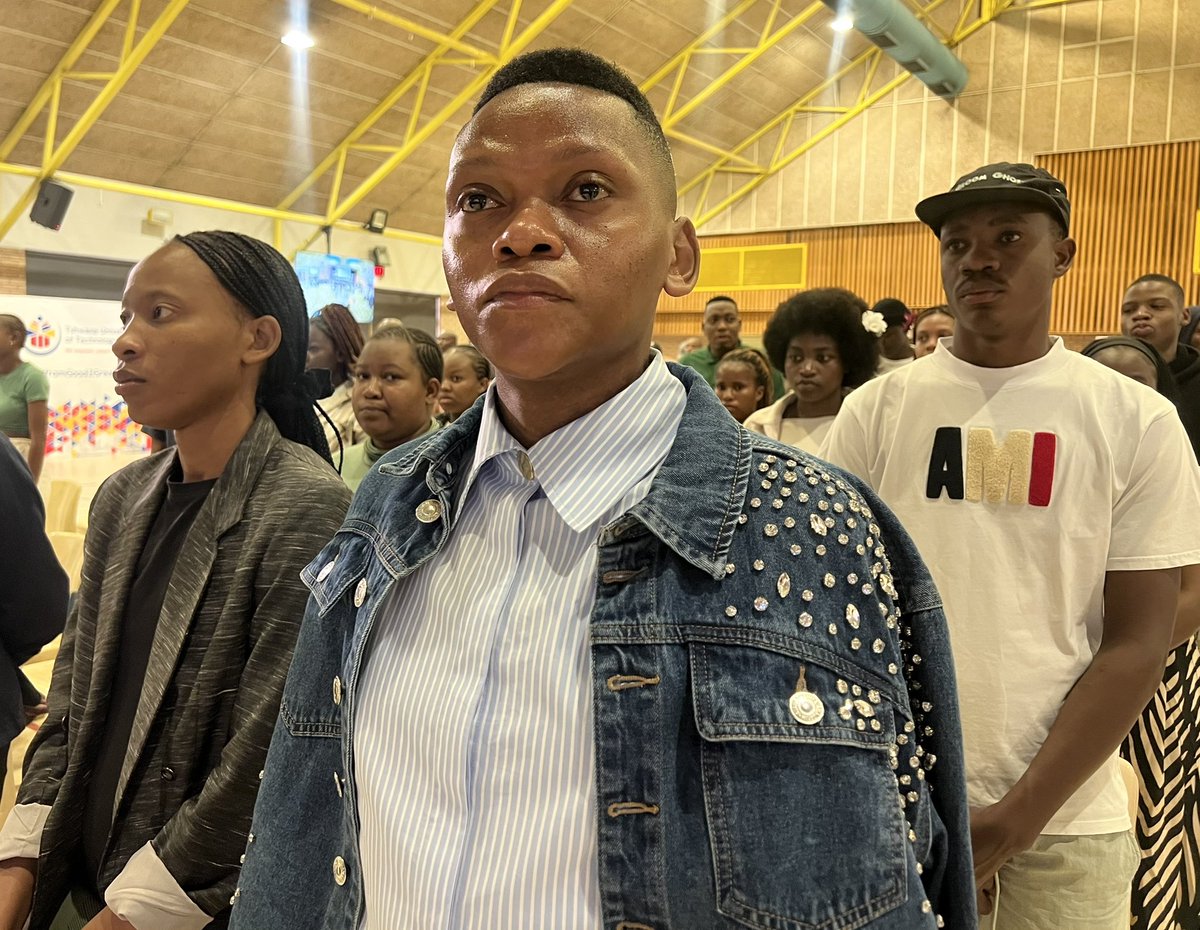 SAPoliceService's tweet photo. #sapsHQ [HAPPENING NOW] Prof. T. Maluleke, TUT Vice-Chancellor, calls for unity at the #CCSF launch:

“We cannot do this alone. We need #SAPS, law enforcement &amp; our communities. Let us build safer campuses &amp; resilient communities against crime.” #CampusSafety SG https://t.co/Zh9YQMIg5O