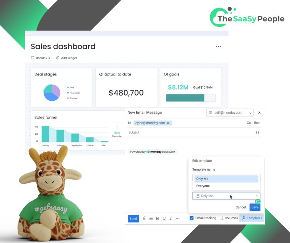 TheSaasyPeople's tweet image. Say goodbye to manual, repetitive tasks! 👋 #mondayCRM’s seamless automation takes the busywork off your plate, freeing your sales team to do what they do best: closing deals. 🚀 

We don&apos;t just set it up—we build a system that work for you. 
get.thesaasypeople.com/monday_expert_… 

#getsaasy