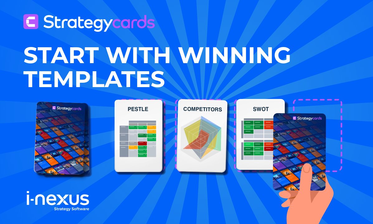inexus_software's tweet image. 🤹‍♂️ Juggling slides, notes &amp;amp; email chains?

One Strategy Cards board = everything in one place:

✔️ Templates
✔️ Live collaboration
✔️ Visual card scoring

Try organizing strategy the way it should be.

👉 Pick a template: eu1.hubs.ly/H0n1-SP0

#StrategyCards