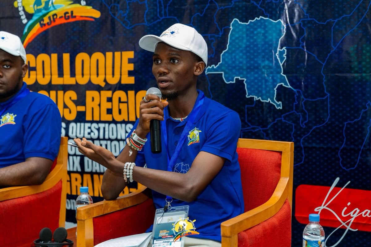 FranckYoung5's tweet photo. we are participating in the Sub-regional Colloque, discussing the peacebuilding issues in the Great Lakes Region where we also shared our experiences in the Burundian National Strategy on YPS and its Action Plan, opportunities, challenges and best practices. https://t.co/5FUVO5XtBV