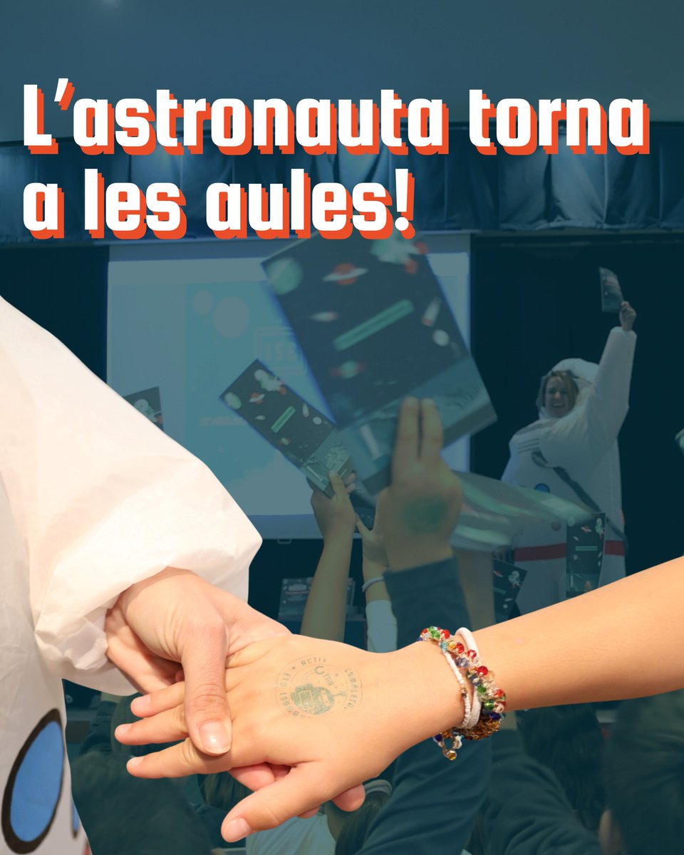 TGNEducacio's tweet photo. Edunautes! ⭐ L'astronauta torna a les aules! 👩🏽🚀
Aneu pesant què li direu... 🪐 teniu alguna pregunta? L'astronauta té moltes ganes de veure-us 😍
#TgnEducacio #TGNCiutatEducadora #IMET #Educacio360 #PassaportEdunauta #EdunautesTGN https://t.co/xiVElz8sjy