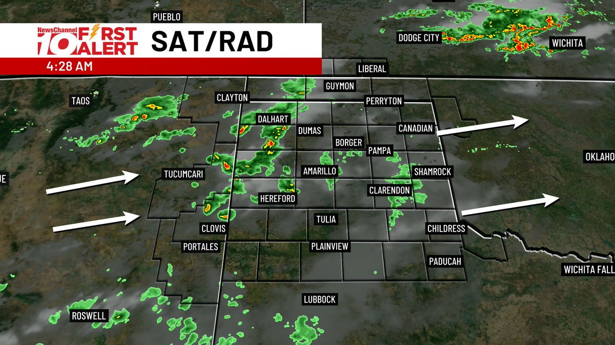 Get the umbrella and jacket as you head out this morning! It's cloudy, with showers and weak thunderstorms, too! These showers should mostly break up by midday, leaving some light drizzle behind, but clouds and cooler air stay for Tuesday. #txwx #okwx #nmwx
<a href="/NewsChannel10/">KFDA NewsChannel10</a>