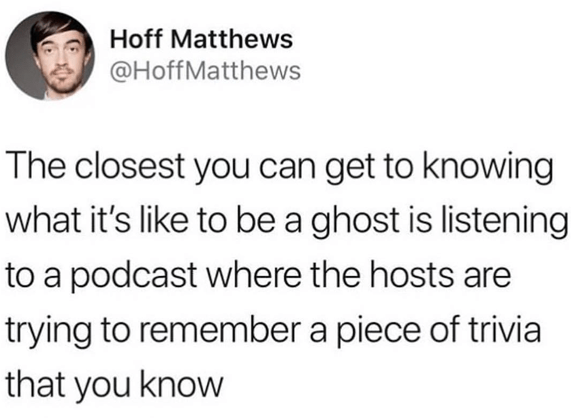 We all had this feeling #podcast