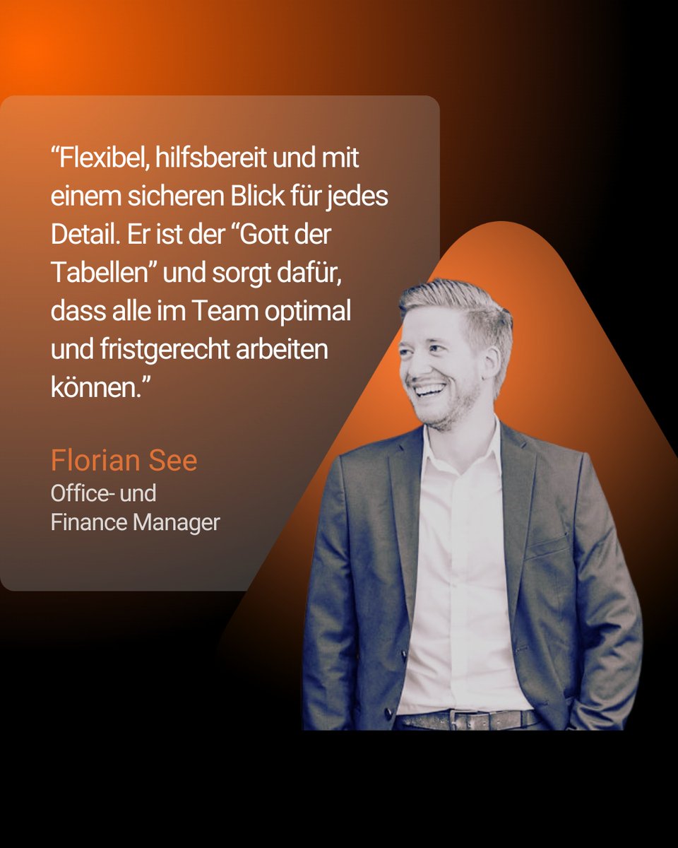 Meet The Agent: Florian 🙌 
Flexibel, hilfsbereit, detailgenau. 
Als „Gott der Tabellen“ 📊 hält er Prozesse schlank, priorisiert Aufgaben und orchestriert Ressourcen – damit alle fokussiert bleiben und Projekte pünktlich landen!