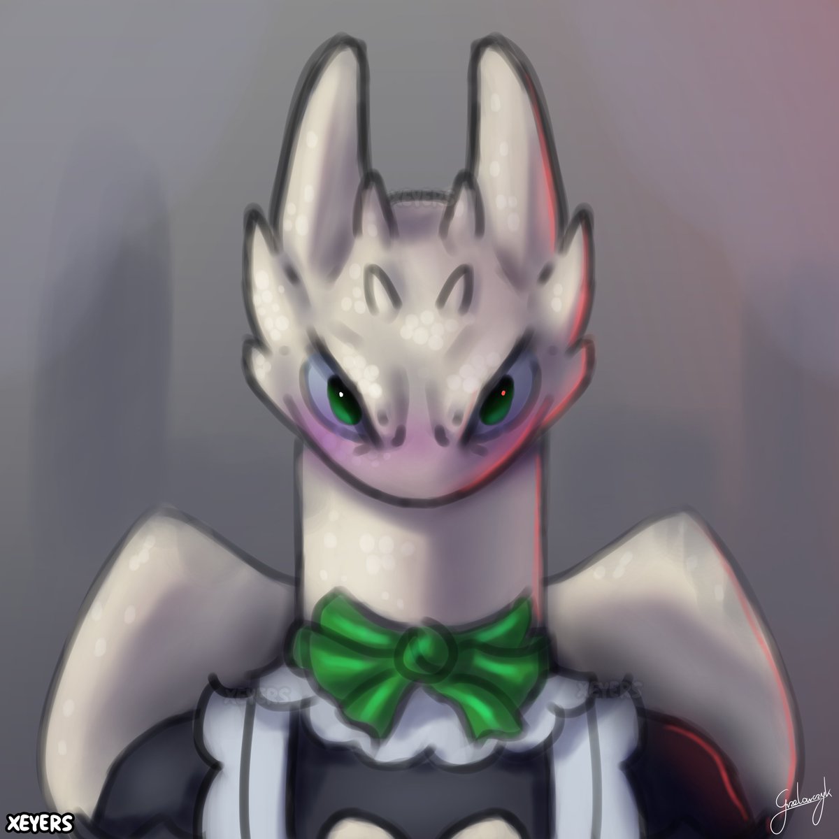 Maid Obee from <a href="/LawrenWence/">Lingonberry</a> 's Obee and Kippy comics UwU

#Obee #digitalart #sketch #dragon #furry #maidoutfit