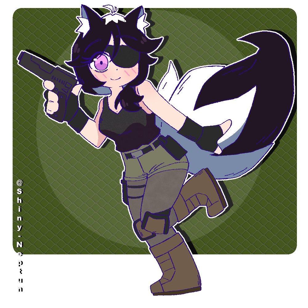 I drew my friend's friend in one of her favorite game series!