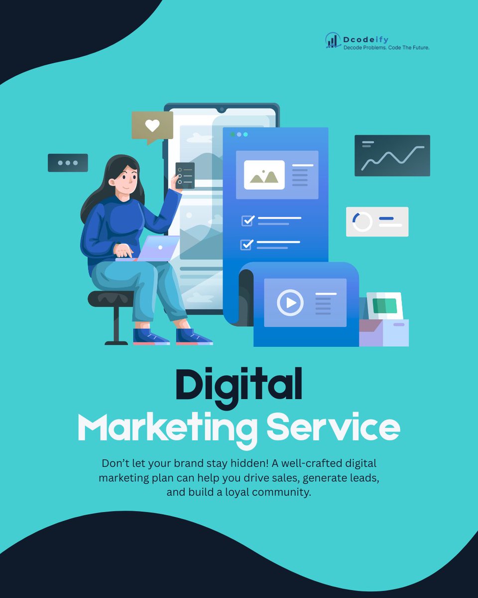 Dcodeify's tweet image. We don’t just market — we engineer growth.
Our B2B digital marketing services blend data, automation, and creativity to help you dominate your niche and scale sustainably.
🔗 Ready to decode success?
#B2BMarketingAgency #DigitalTransformation #GrowthHacking #DemandGeneration