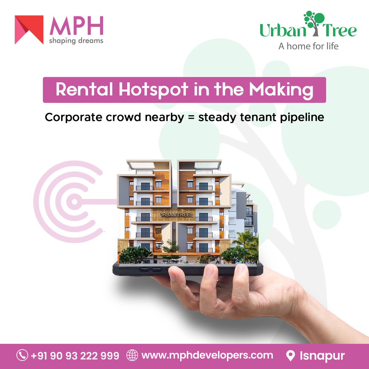 developers_mph's tweet image. Looking for the perfect rental investment?
Urban Tree at Isnapur is where opportunities bloom.
Close to corporate hubs, ensuring constant demand.
Invest smart, earn steady with MPH Developers!

Call: +91 909 322 2999
mphdevelopers.com

#MPHHomes #MPHDevelopers #UrbanTree
