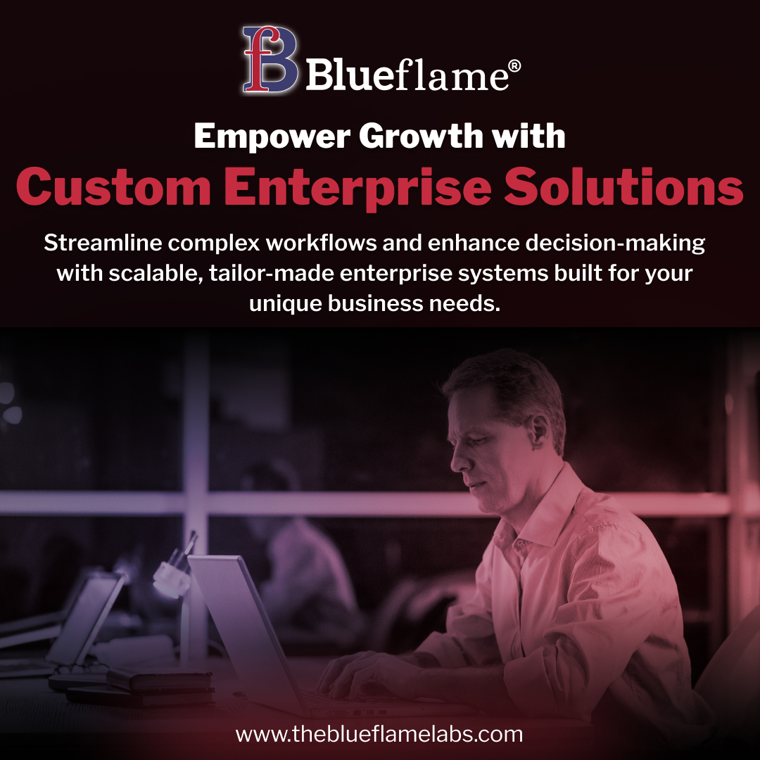 BlueFlame_Labs's tweet image. Empower your business with Custom Enterprise Solutions by #BlueflameLabs designed to streamline operations, boost collaboration, and drive data-driven growth.

Build smarter, scale faster, and stay future-ready.
Contact us: theblueflamelabs.com/contact-us/

#EnterpriseSolutions
