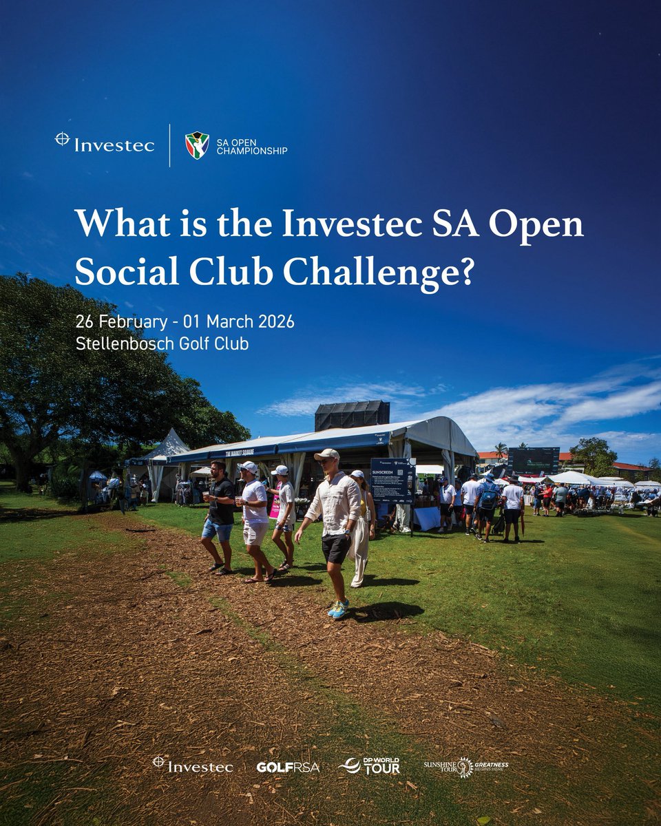 InvestecSAOpen's tweet image. The Investec South African Open is coming! 

You and your group can be part of watching this historic event in style with this early bird special. 👀 🎫 

#InvestecSAOpen