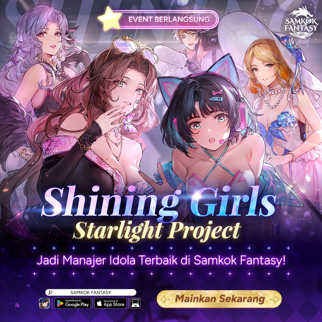 samkokfantasyid's tweet photo. Peach Garden Girls hadir di Samkok Fantasy! Hai Paduka! Siapkan kamu buat jadi manajer terhebat sepanjang masa bersama dengan Yin Ping, Ling Qi, dan Zhuge Guo?

Yuk coba event spesial Shining Girl Stralight sekarang juga~ https://t.co/DYHltSUgUQ