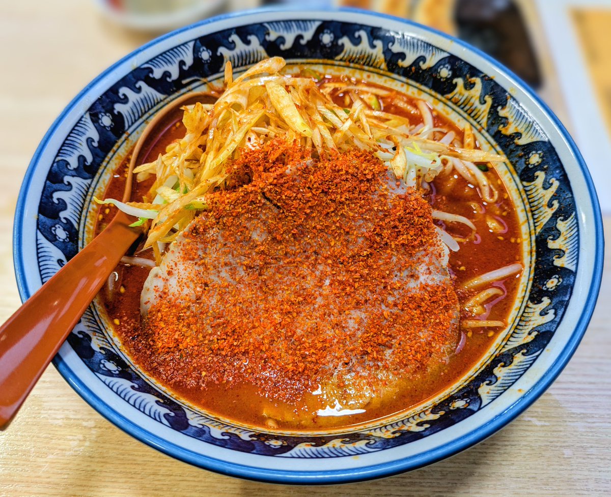 めん丸本荘店
辛味噌ネギラーメン🍜太硬5L辛