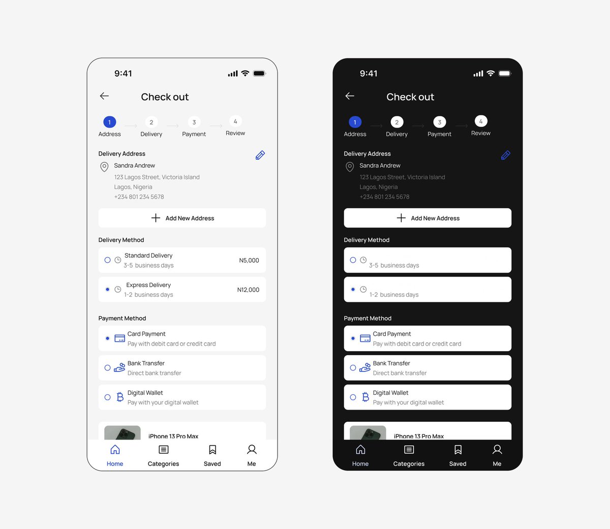 NtekimVictoria's tweet image. Light mode = better readability in bright spaces
Dark mode = less eye strain, better focus, saves battery

Good UX gives users choice, not just design trends.

Which one do you prefer. Light or Dark? 👇

#UXDesign #UIDesign  #DesignThinking