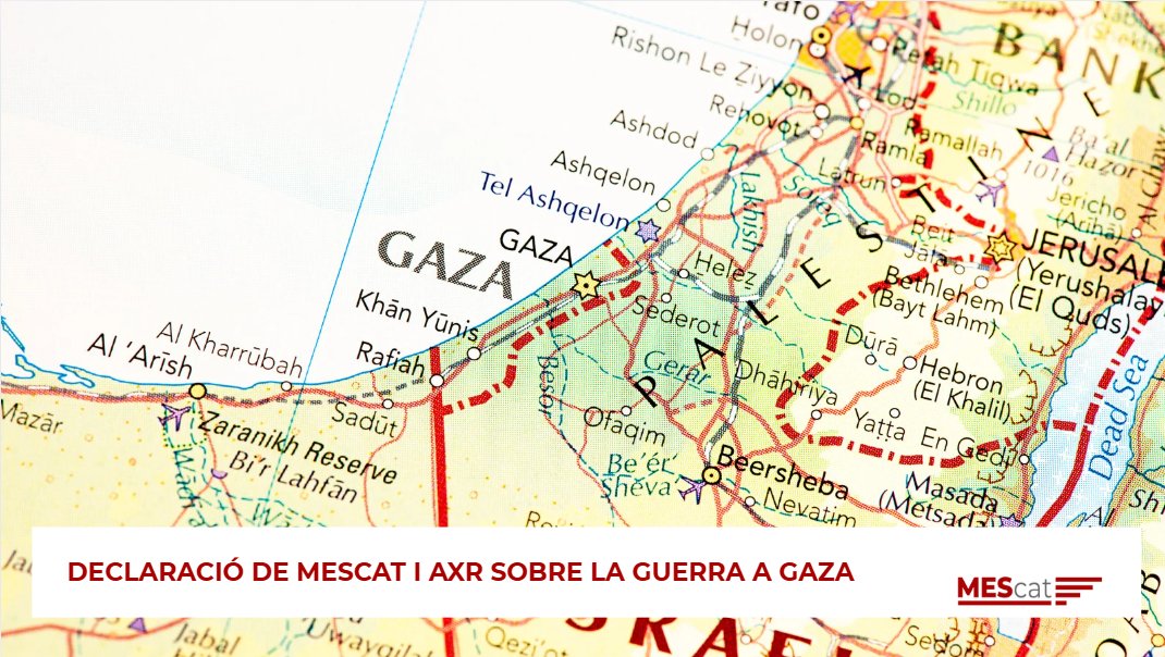 Amb motiu dels dos anys de l’atemptat de Hamàs i l’inici de l’ofensiva militar del govern israelià a Gaza, des de Moviment d’Esquerres de Catalunya i Acció per la República (<a href="/AccioxRep/">Acció per la República 🎗</a> ) fem el següent posicionament públic:
➡️mesesquerres.cat/declaracio-de-…