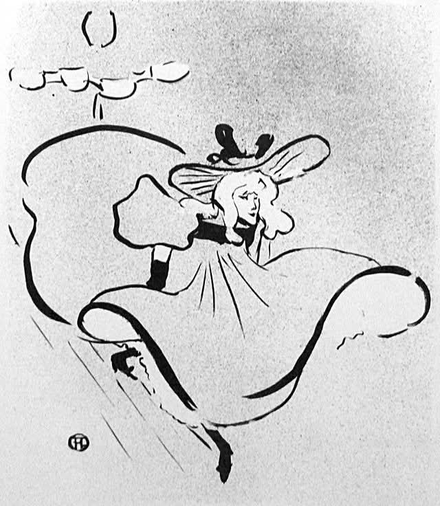ParisAMDParis's tweet image. Henri de Toulouse-Lautrec. 
Jane Avril dansant 
1893. Paris 
#Montmartre