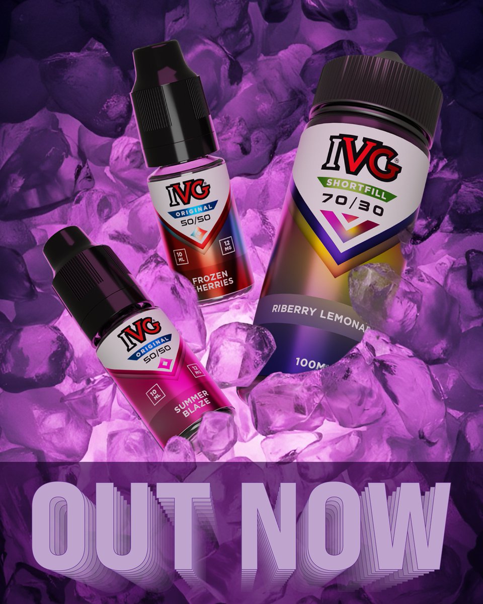 You're favourite IVG flavours are back in 50/50 and Shortfills! 🎉

The IVG Original 50/50 e-liquids come in 10 different flavours and are available in 3MG, 6MG &amp; 12MG.

The IVG Shortfills come in 12 different flavours all available in 100ML.

You can find these through the link