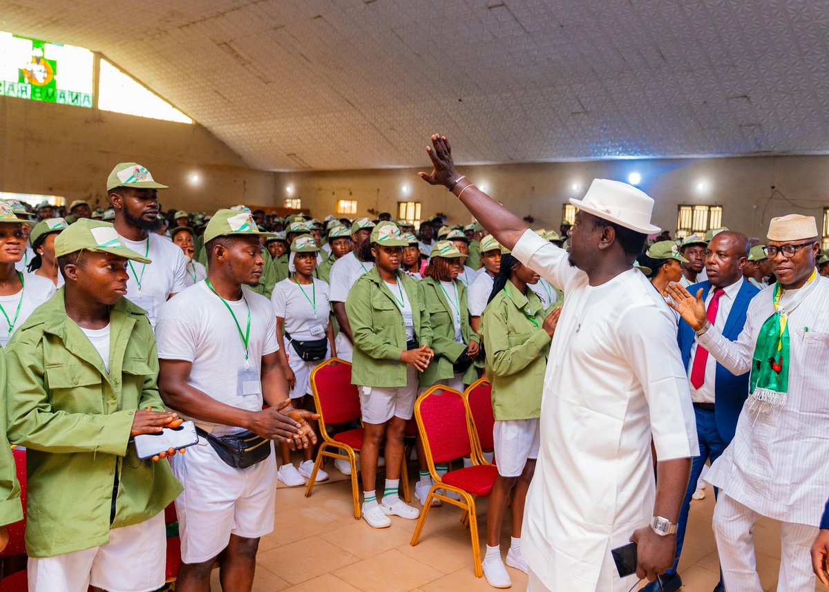 Despite the rain, I made time today to engage and share quality moments with corps members at the NYSC Permanent Orientation Camp, Mbaukwu/Umuawulu, Awka South LGA of Anambra State.

I never miss a chance to connect with young Nigerians on national service whenever I’m in any