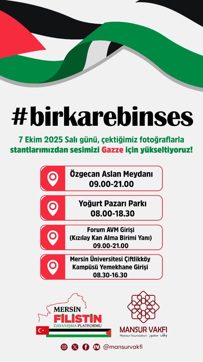 haticeboyraz33's tweet photo. #birkarebinses #mansurvakfı #gazze #filistin #sumud https://t.co/8YxmBHsfUN