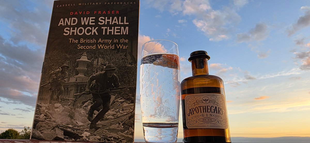 surprisepodcast's tweet photo. @robert_lyman recommended this excellent book in one of our #podcasts. Fraser's book covers the story of how the @BritishArmy had to relearn #CombinedArms and #LSCO against Germany and Japan in the #SWW. Definitely well worth the read. Plenty of tips for young players.
I've paired it with a great Tassie Gin, Apothecary in a Gin and Tonic. I think more than a few G & Ts were consumed in messes in the Middle East, India, England Crete, Greece and elsewhere as Officers and SNCOs studied the problem, discussed current operations and looked for ways to generate decisive combat power to prevail in battle. #pmepairing Pair Fraser's book with Robert's Victory to Defeat and Jim Storr's Something Rotten. That gives you the apogee of combined arms - The 100 Days, through the interwar decline, the Nadir in France and the Middle East, to the brilliance of Slim and Eurpope and decline again as Western Armies lost interest in LSCO. What stage are we at now? #pme #jpme #intellectualedge