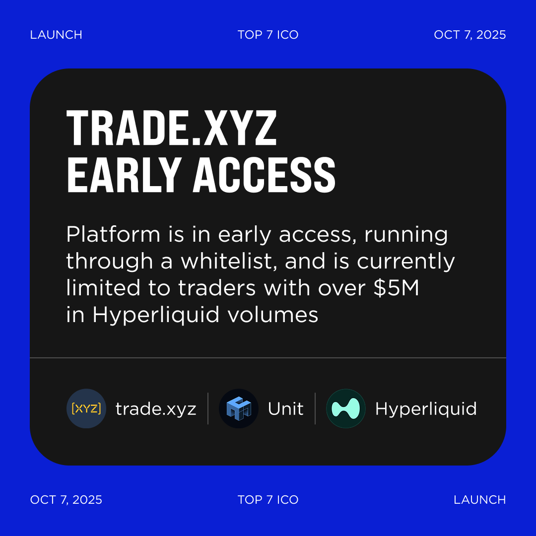 Trade.хyz — new #RWA-focused trading protocol by Unit From the creators of  @hyperunit, an asset tokenization layer on @HyperliquidX $HYPE, comes a new  project — @tradeperps. The platform is in early access,