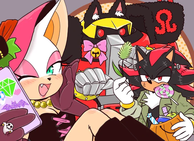 ハロウィンチムダ描きました!オメガ史上最高ふわふわのオメガニャンがお気に入りです 笑