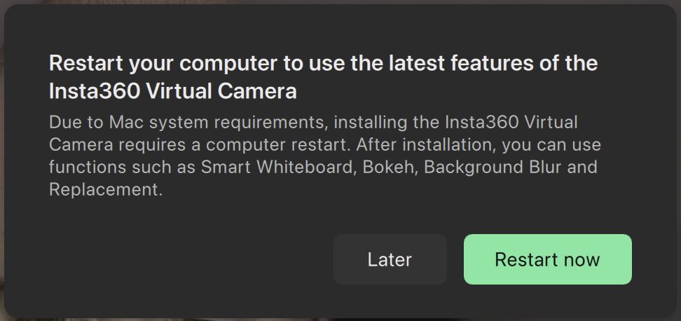 wanderandclick's tweet photo. @Insta360service I've updated my Mac to Tahoe and I have updated Link Controller to the latest version. Every time I am told to restart the computer. After restarting it is still there. Is this bug known / being fixed? Do you know when it will be Tahoe compatible? Thanks! https://t.co/35LalsU5bY