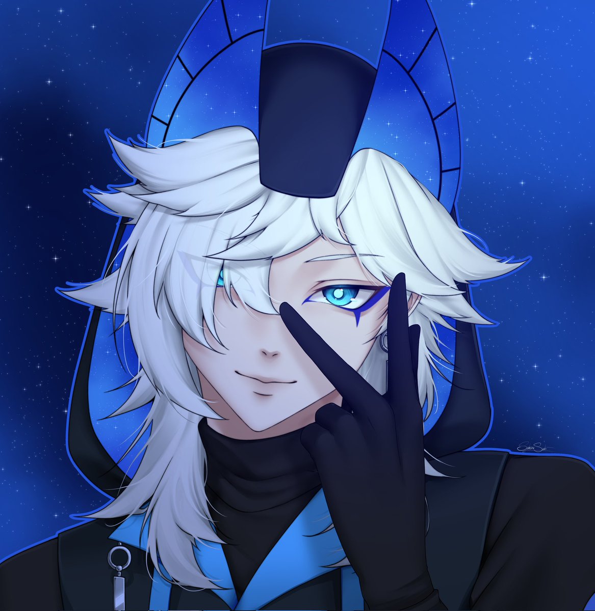 Zion (Galaxy Anubis VTuber) . ✦ tweet media