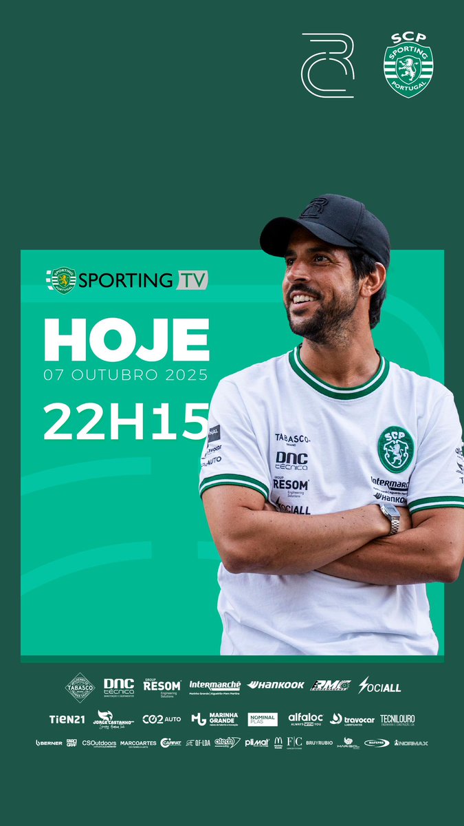 Hoje a partir das 22h15 em direto na Sporting TV 📺 

#RafaelCardeira