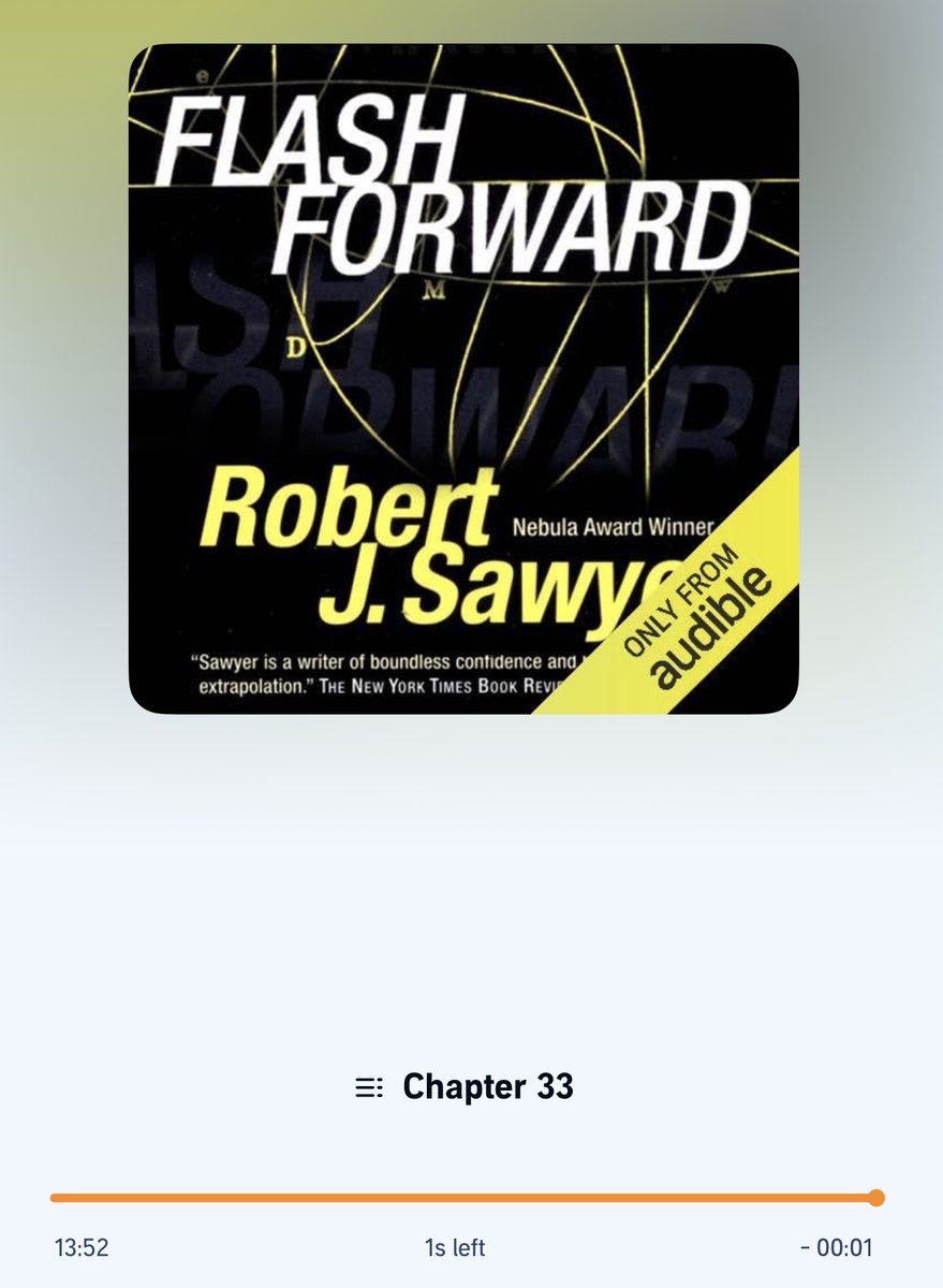 nikokazu74's tweet photo. オーディオブック、「FLASH FORWARD」を聴き終えました

全く新しいストーリー展開のSFで面白かった

なお、TVドラマは全くの期待外れで1シーズンで強制終了とのこと

原作と大きく変えたのが理由の一つらしいけど、原作通りにしてもハードSFすぎてヒットは難しかっただろうな… https://t.co/lcWBSYtvTO