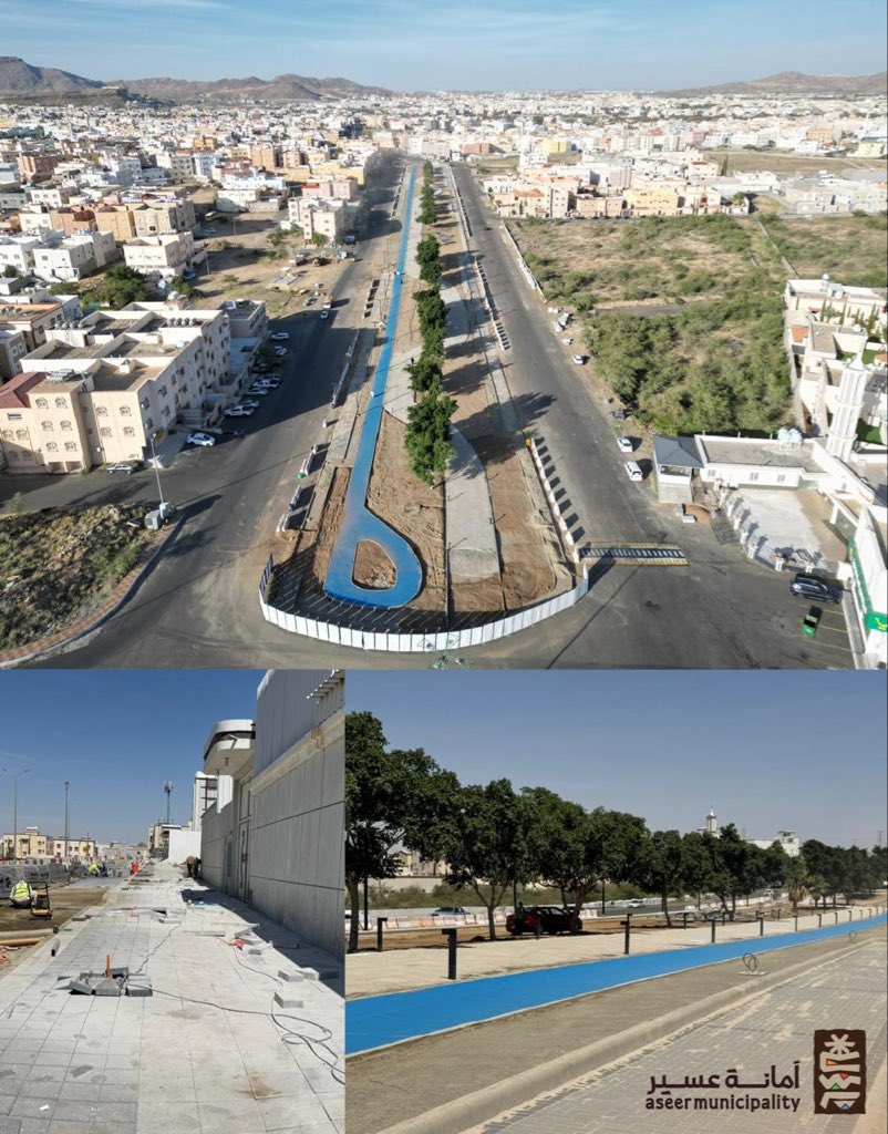AJali_2030's tweet photo. انجزنا في بلدية أحد رفيدة مراحل متقدمة في مشاريع تحسين وصيانة الطرق والحدائق والمسارات الرياضية والفراغات العامة في المواقع ذات الاولوية وهي الأنوية الحضرية اللتي تنطلق منها اعمال أنسنة المدن وتحسين المشهد الحضري لتنتشر مستقبلاً وتغطي جميع مواقع الاحتياج في المحافظة.  وقد جذبت هذه المواقع، حتى قبل إكتمالها، استثمارات كبرى حققت ايرادات غير مسبوقة وفورية للبلدية مكنتها وستمكنها مستقبلاً من تنفيذ هذه المشاريع.

 هذه التنمية بفضل الله ثم بتوجيهات وتمكين حكومتنا الرشيدة أيدها الله سوف تعزز مكانة أحد رفيدة التاريخية كمحور حضاري وتجاري جاذب لسكانها وزوارها