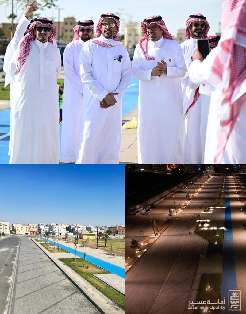 AJali_2030's tweet photo. انجزنا في بلدية أحد رفيدة مراحل متقدمة في مشاريع تحسين وصيانة الطرق والحدائق والمسارات الرياضية والفراغات العامة في المواقع ذات الاولوية وهي الأنوية الحضرية اللتي تنطلق منها اعمال أنسنة المدن وتحسين المشهد الحضري لتنتشر مستقبلاً وتغطي جميع مواقع الاحتياج في المحافظة.  وقد جذبت هذه المواقع، حتى قبل إكتمالها، استثمارات كبرى حققت ايرادات غير مسبوقة وفورية للبلدية مكنتها وستمكنها مستقبلاً من تنفيذ هذه المشاريع.

 هذه التنمية بفضل الله ثم بتوجيهات وتمكين حكومتنا الرشيدة أيدها الله سوف تعزز مكانة أحد رفيدة التاريخية كمحور حضاري وتجاري جاذب لسكانها وزوارها