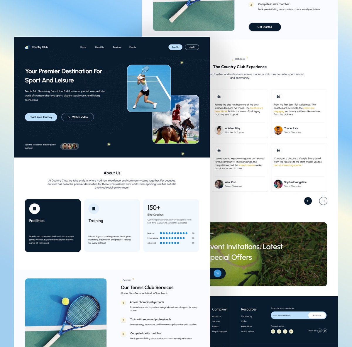 You know that moment when a design just feels right?
That’s Country Club.
Not just another clean layout, but an experience that feels warm and a little bit peaceful, a sense of belonging.

So I designed for that moment, the quiet “this feels like me” kind of moment.

#UI_UX #ui