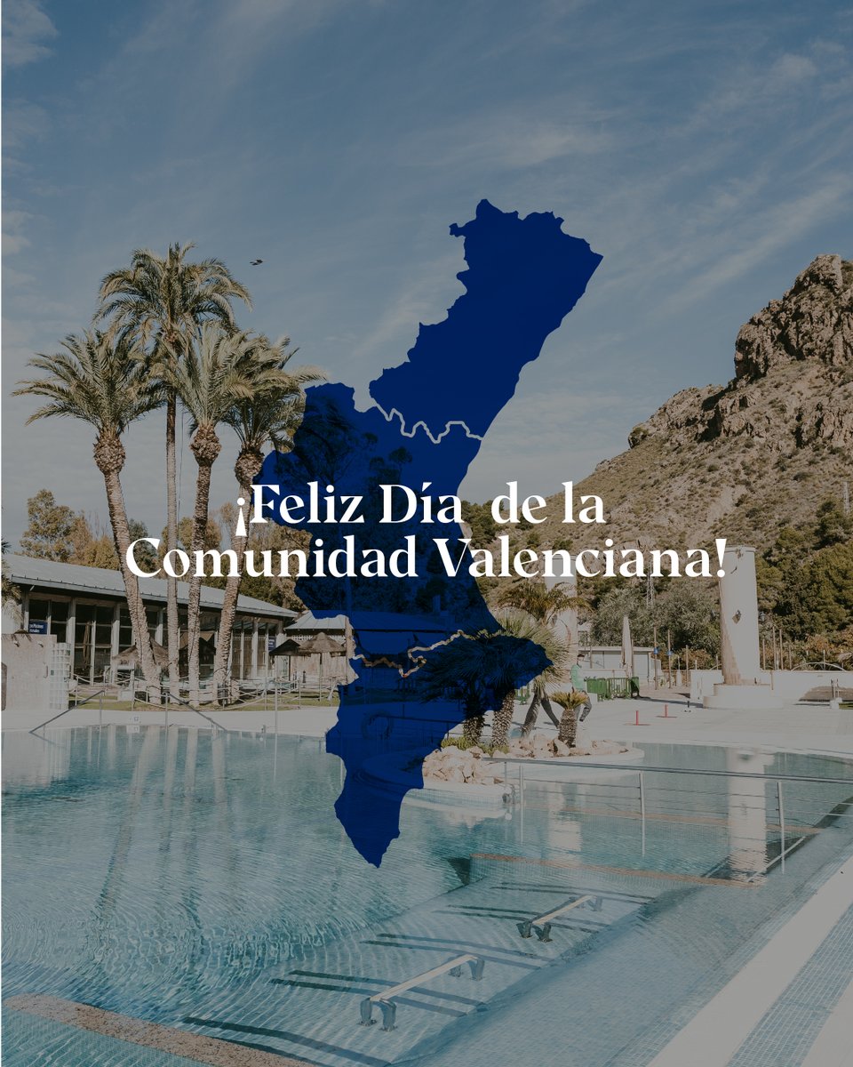 Hoy es el día de las mascletaes, la paella y las tradiciones. 🎉✨

En este Día de la Comunidad Valenciana, ¡celébralo en #BalneariodeArchena! 💦

#Recarga #Salud #Bienestar