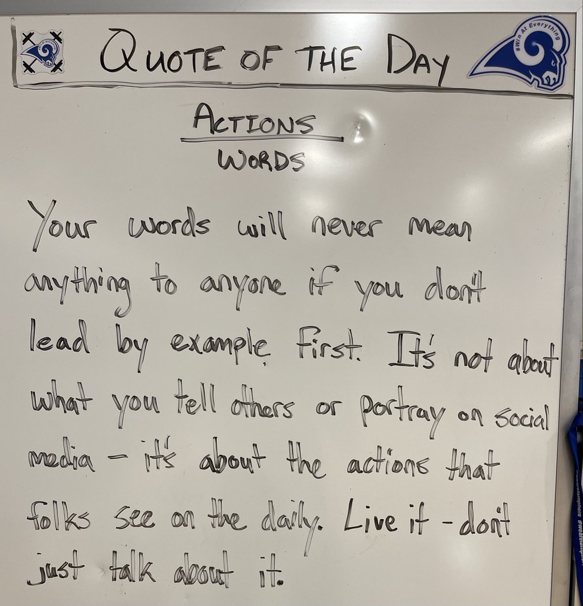 Actions over Words