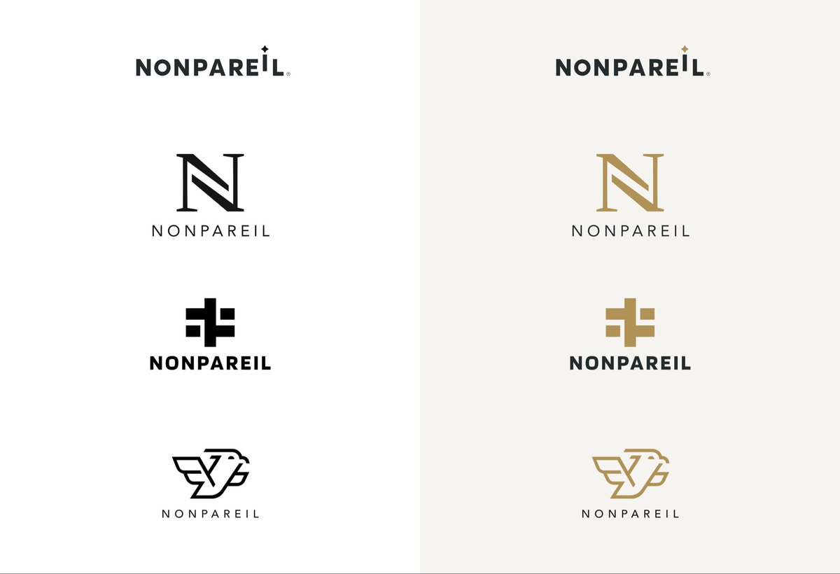 Idowuspring's tweet photo. Four directions. One vision.

Each explored a different take on what “No Equal” could look like.

The client chose Option 1 — understated, timeless, confident.

I secretly love Option 4, but clients often know what speaks to their brand best.

#LogoDesign #BrandIdentity #CreativeProcess