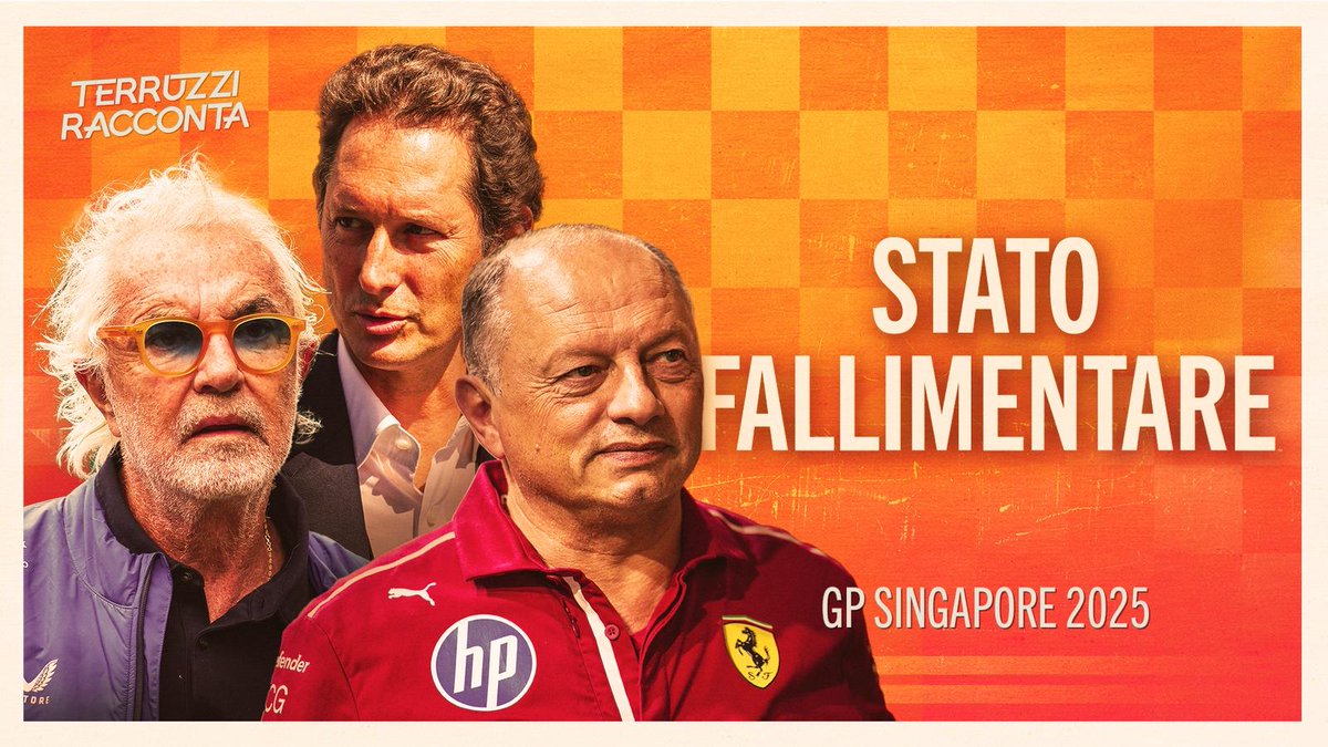 Vittorie e risultati latitanti, dichiarazioni contrastanti e soluzioni irrilevanti: tutto in rima solo per dirvi che è online il 19° episodio di "Terruzzi Racconta", sempre con <a href="/GiorgioTerruzzi/">Giorgio Terruzzi</a> e Pino Allievi.

Il tema? Il #SingaporeGP di #F1, è ovvio 👉 youtu.be/JbBFZYLIyHs?si…