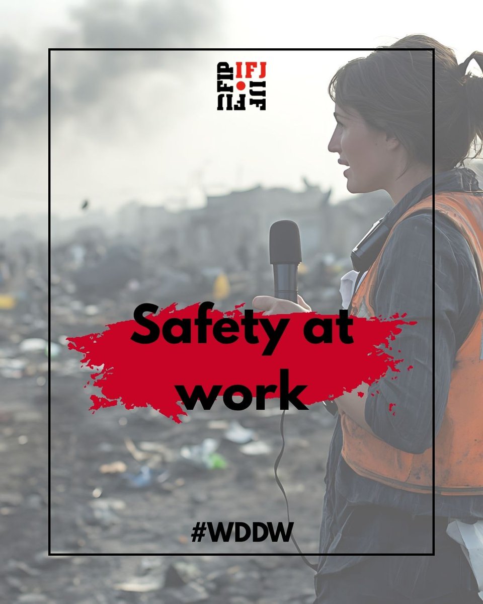 IFJGlobal's tweet image. 📢 On World Day For Decent Work we demand…

💰 Fair wages
🦺 Safety at work
👀 End of surveillance
🤝 Freedom of association
📰 Press freedom

#WorldDayForDecentWork #WDDW