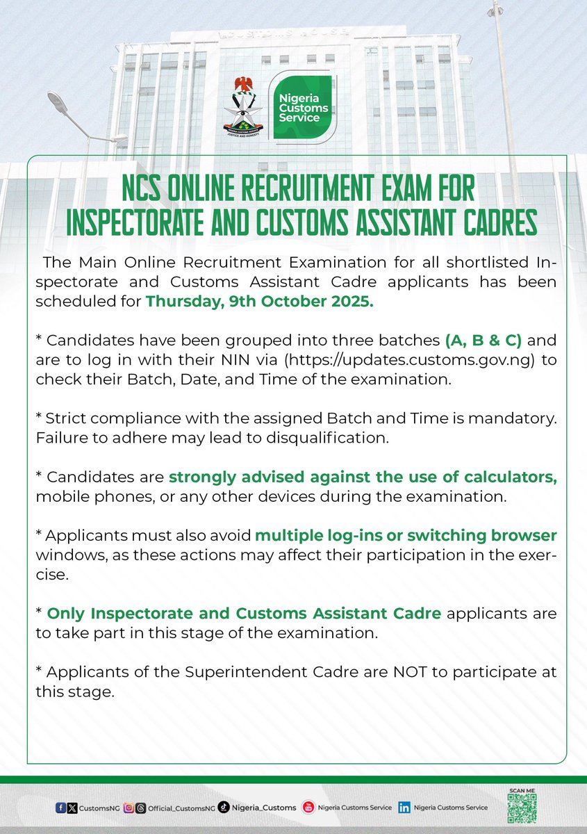 NIGERIA CUSTOMS tweet media