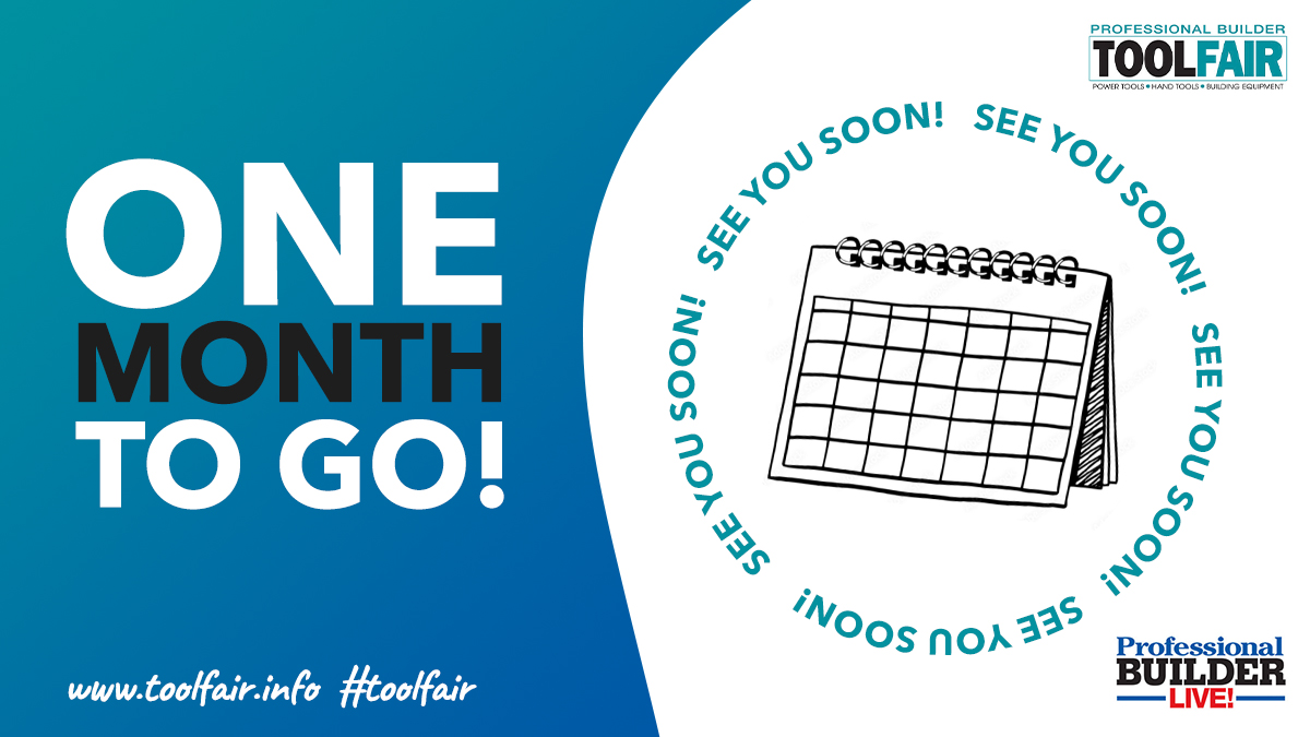 Toolfair & ProBuilderLive (@toolfair_pblive) on Twitter photo One month to go until the doors open at #ToolFair! π
From innovative tools and expert-led sessions to live product demos and networking with the best in the business, this event has it all. Discover the latest trends β leave inspired.
Free ticket: π bit.ly/4ngv3Geπ One month to go until the doors open at #ToolFair! π
From innovative tools and expert-led sessions to live product demos and networking with the best in the business, this event has it all. Discover the latest trends β leave inspired.
Free ticket: π bit.ly/4ngv3Geπ