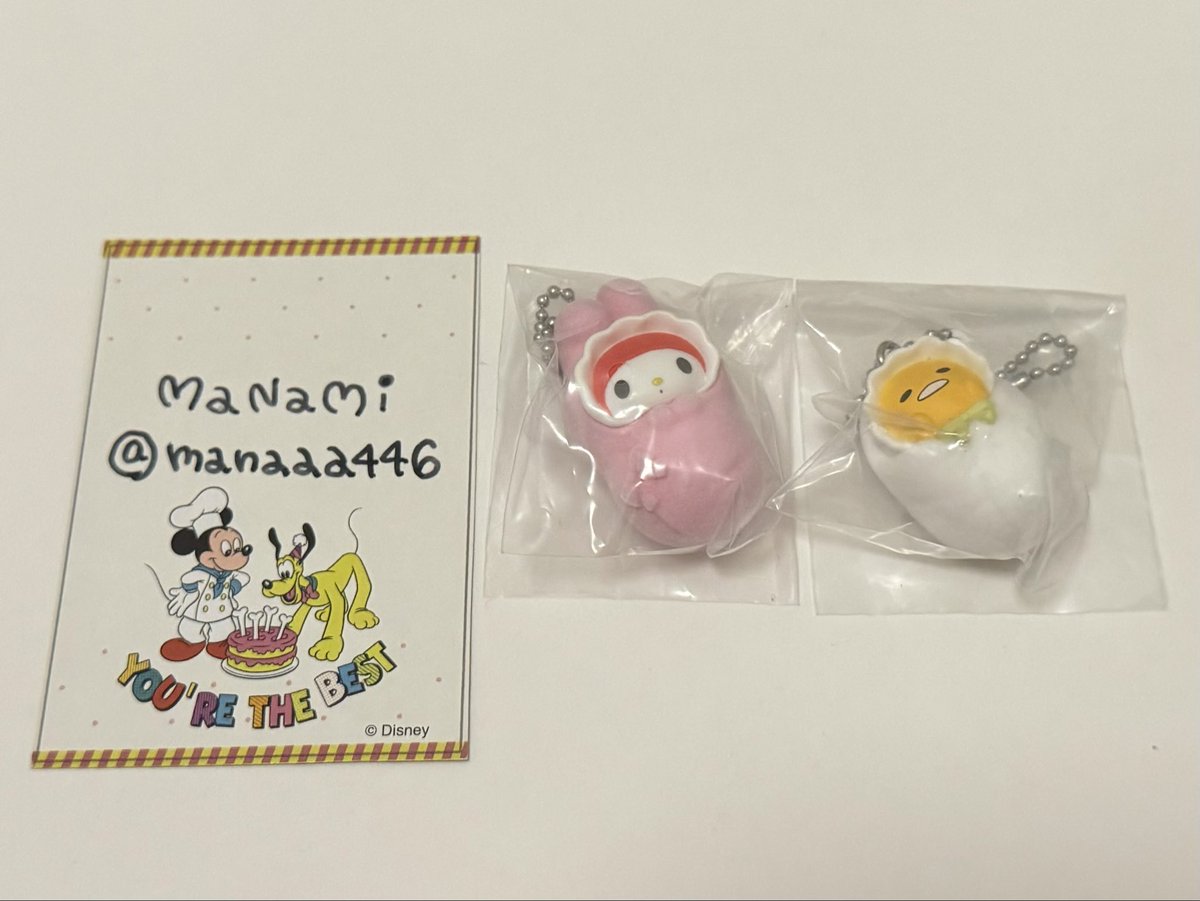 manaaa446's tweet image. サンリオ　おくるみベイビーマスコット3 ガチャガチャ
【交換】※郵送
譲▶︎マイメロディ、ぐでたま
求▶︎あひるのペックル

よろしくお願いします🙇‍♀️