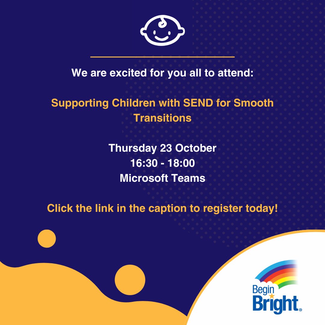 🎉 Join us for our October event!

🎤 Learn more about speaker Meggie Fisher from <a href="/Dingley/">Dingley's Promise</a> 

📅 23 Oct | 🕒 16:30 - 18:00
📍 Microsoft Teams

👉 Register: zurl.co/pzujA 

#Events #ProfessionalDevelopment