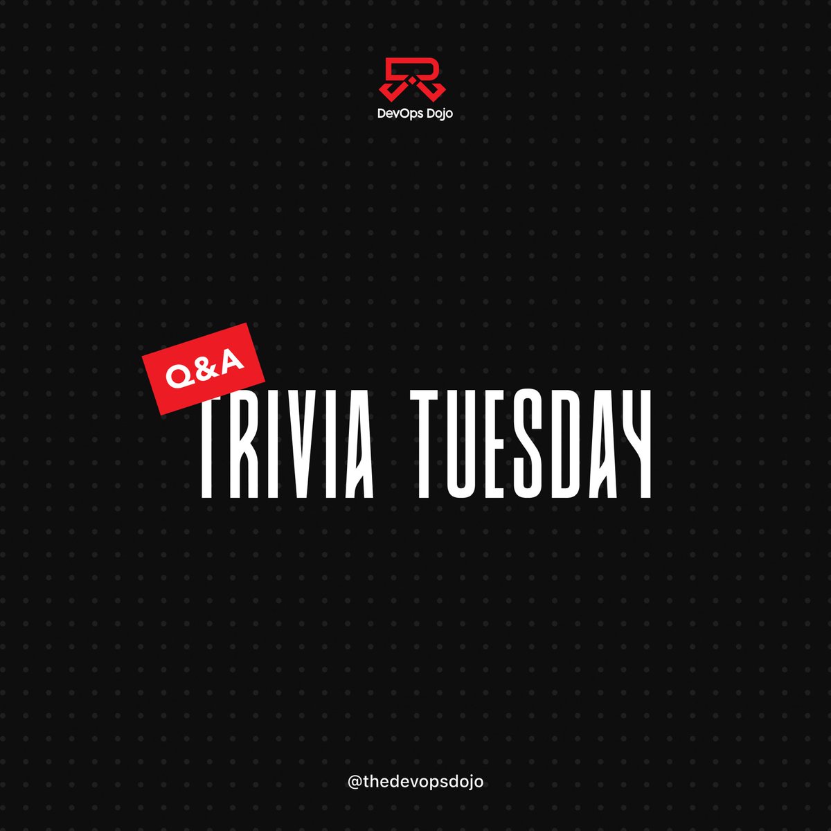 thedevopsdojo's tweet image. Trivia Tuesday is here. Think you know the answer? Share your guess in the comments.
#DevOps #CICD #TechTrivia #thedevopsdojo
