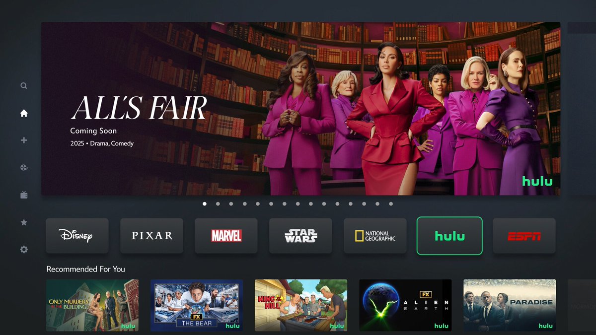 COMMUNIQUER DE DISNEY sur #HULU 

"À partir du 8 octobre, la puissance et la valeur de la marque Hulu atteindront un public mondial, lorsqu'elle deviendra la marque mondiale de General Entertainment sur Disney +, en remplacement de Star. "
Suite ⤵️